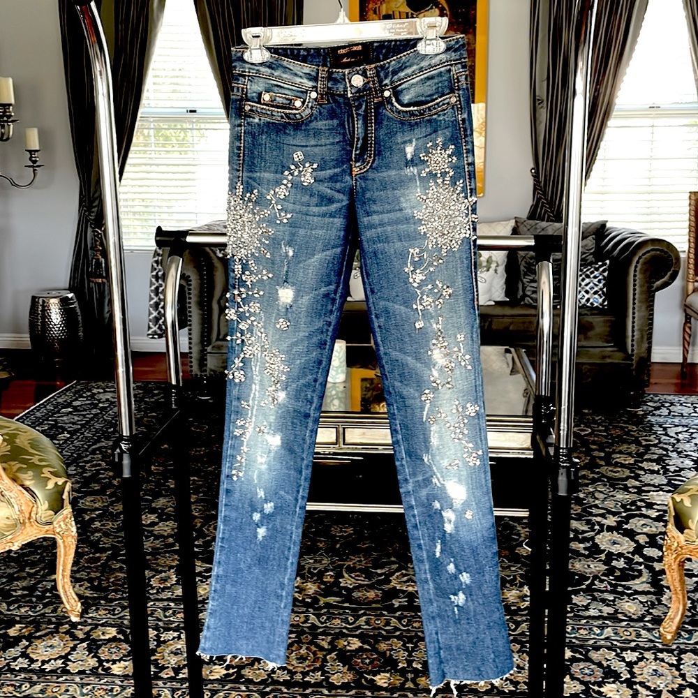 Roberto Cavalli jewels dazzled  Straight Leg Jeans
Size: XS | US2 - Picture 2 of 11